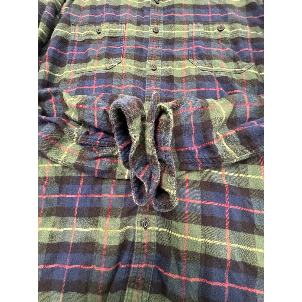 J. Crew Tartan Plaid Midweight Button Down Long‎ Sleeve Flannel Shirt Size XL - Picture 3 of 7